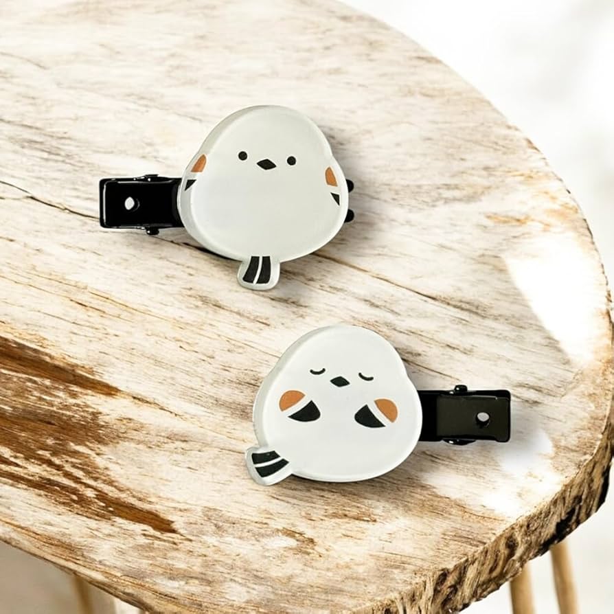 寄り添いシマエナガ　ヘアアクセサリー他 寄り添いシマエナガ ヘアアクセサリー他